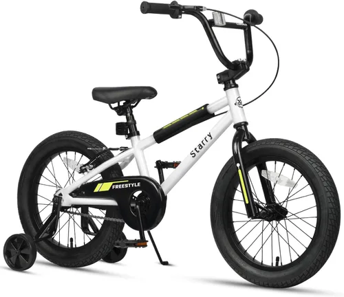 Miniatura 31 de cubsala Bicicleta para niños de 12, 14, 16, 18 pulgadas, estilo BMX, con ruedas de entrenamiento, freno para niños de 2 a 10 años, varios