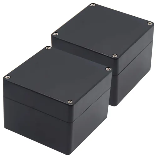 Miniatura 14 de Caja de conexiones, Caja de proyectos Zulkit IP65 impermeable para exterior cajas de plástico ABS Cajas eléctricas electrónicas negras 10.4 x 7.2 x