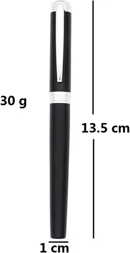 Miniatura 2 de Pluma estilográfica de acero inoxidable, pluma estilográfica de punta fina, pluma de negocios, pluma estilográfica de luz, para regalo, escuela