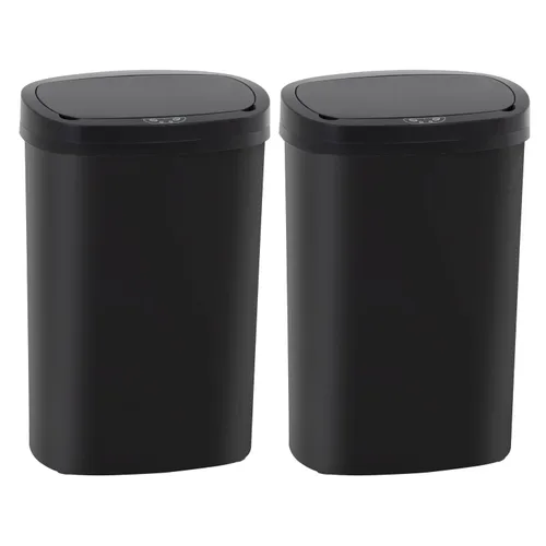 Miniatura 29 de PayLessHere Basurero de 13 galones de acero inoxidable Acero Tapa automática sin contacto con sensor de movimiento Bote de basura de cocina