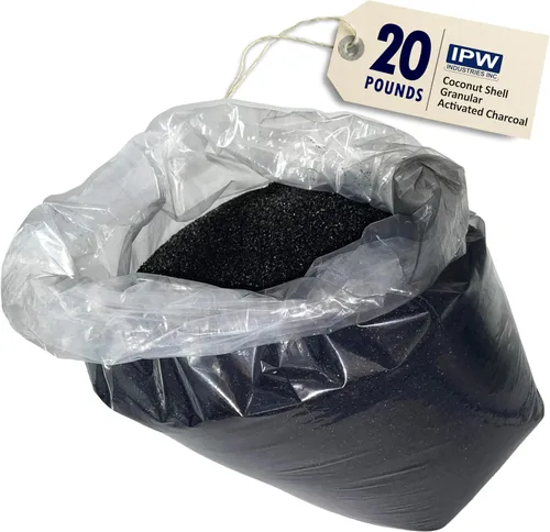 IPW Industries, Inc. - Carbón activado a granel - Carbón activado granular de cáscara de coco (GAC) para filtración de agua y medios de reemplazo
