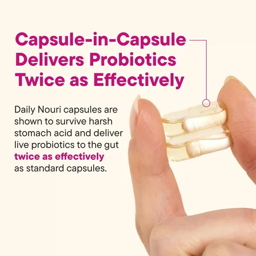 Miniatura 4 de Daily Nouri Suplemento de probióticos para mujeres Apoya el pH vaginal, el tracto urinario, la salud digestiva e inmune 5 cepas clínicamente