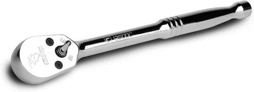 Capri Tools - Trinquete de perfil bajo de cuadrante de 1/2 pulgada, 72 dientes verdaderos y arco oscilante de 5 grados