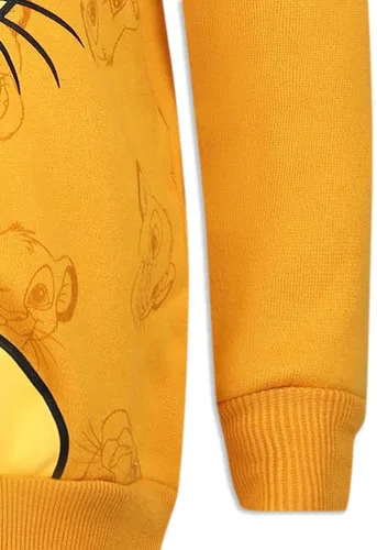Miniatura 6 de Disney Lion King Simba - Sudadera con capucha para niños pequeños y pequeños, color naranja