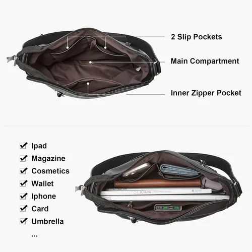 Miniatura 3 de WESTBRONCO Bolsos de mano para mujer, bolsos cruzados, bolso de hombro suave con correa ajustable