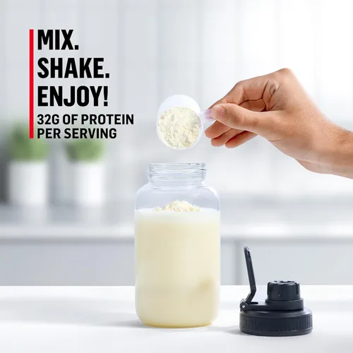 Miniatura 4 de Muscle Milk Polvo de Proteína Genuine, Crema de Banano, 1.93 Libras, 13 Porciones, 32g de Proteína, 4g de Azúcar, Calcio, Vitaminas A, C y D