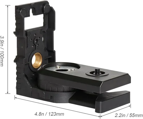 Miniatura 5 de Adaptador de nivel láser en forma de L de nivel láser - Base giratoria magnética Huepar para montaje en pared y techo, alternativa a una rosca