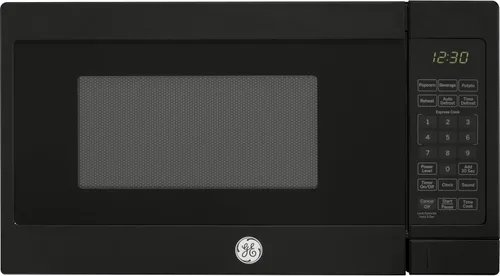 GE Horno microondas para encimera | Capacidad de 0.7 pies cúbicos, 700 vatios | Esenciales de cocina para la encimera o dormitorio | Negro