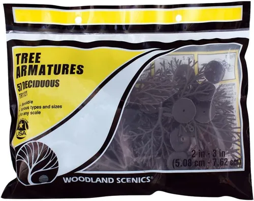 Miniatura 2 de Woodland Scenics TR1121 Armaduras de árbol caducifolio 2"-3