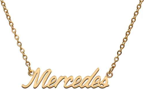 Collar con etiqueta de nombre para ella, sus amigos, familia, relación, regalo de joyería de memoria