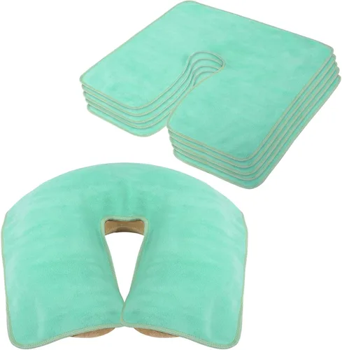 Miniatura 17 de SINLAND Fundas de microfibra para cuna facial, tamaño grande, suave y reutilizable, antiadherente, para reposacabezas de masaje, adecuada