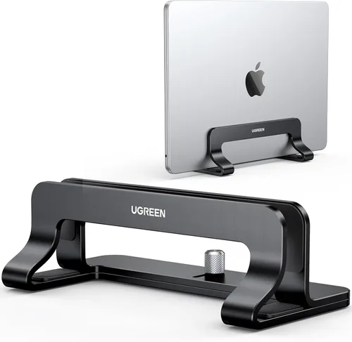 Miniatura 11 de UGREEN Soporte vertical para laptop para escritorio compatible con MacBook Pro, MacBook Air, soporte vertical de aluminio ajustable para portátiles