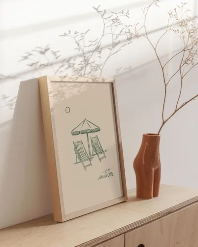Miniatura 5 de HAUS AND HUES Coastal Vibes - Arte de pared de playa y póster de surf, decoración del océano para dormitorios, arte de pared de paisaje marino