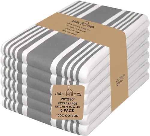 Miniatura 108 de Urban Villa Juego de 8 paños de cocina de algodón, altamente absorbentes, súper suaves, de secado rápido, de 12 x 12 pulgadas, para limpieza y 005