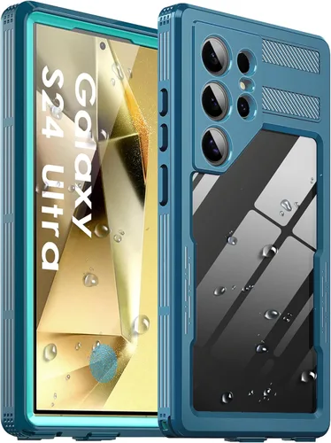 Miniatura 13 de Funda impermeable para Samsung Galaxy S23 Ultra, con protector de pantalla integrado, a prueba de polvo, a prueba de golpes, de cuerpo completo