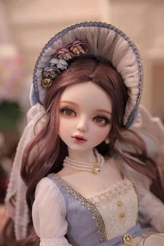 Miniatura 8 de Muñeca BJD pintada a mano de 1/3,22.8 pulgadas de alto, en estilo pastoral nórdico, muñeca de princesa, cuerpo de PVC con 31 articulaciones móviles