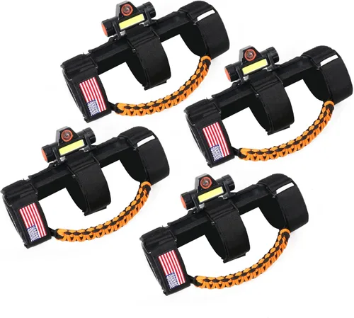sukemichi Asas de agarre de barra de agarre con luz para Jeep Wrangler Accesorios TJ JK JL YJ Unlimited Rubicon Sahara 2 puertas 4 puertas Jeep