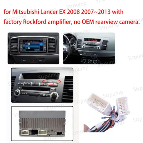 Miniatura 2 de Arnés de cableado de alimentación para radio estéreo de coche de 16 pines, retrocompatible, para Mitsubishi Lancer EX, Pajero, Outlander 2006~13