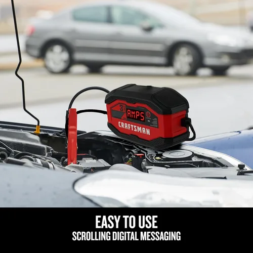 Miniatura 5 de Cargador y Mantenedor de Batería CRAFTSMAN, CMXCESM260, 3-en-1, Totalmente Automático, 3 Amps, 12 Voltios, para Baterías de Motocicleta, Coche, SUV