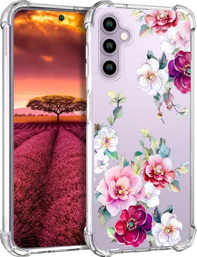 Miniatura 53 de Compatible con Samsung Galaxy S23 - Funda transparente para mujeres y niñas, diseño transparente (formas geométricas de arte abstracto)
