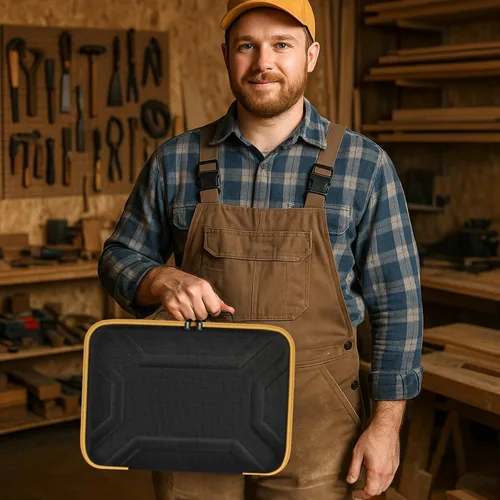 Miniatura 9 de ANKHOH Funda para sierra de calar DEWALT 20V MAX XR DCS334B, bolsa de herramientas eléctricas para sierra de habilidad, batería y accesorios de Negro