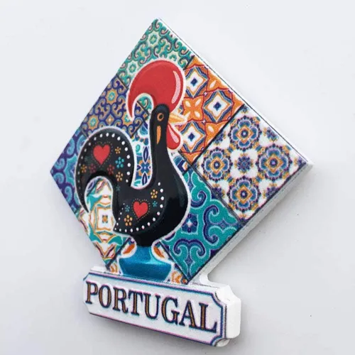 Miniatura 4 de 3D Portugal refrigerador imán nevera recuerdos turísticos hecho a mano resina artesanía pegatinas magnéticas hogar cocina decoración viaje regalo