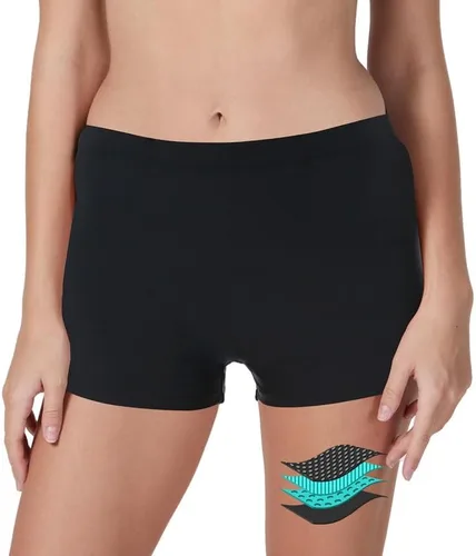 Period Swimwear - Heavy Flow Absorbent Swimming Panty - Women's Sporty Swim Shorts