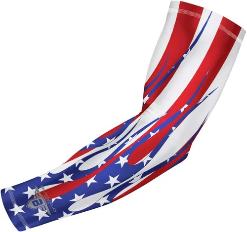 Miniatura 14 de Bucwild Sports Flag Compression Arm Sleeve - Perfect for Baseball Basketball Football - Youth & Adult Sizes