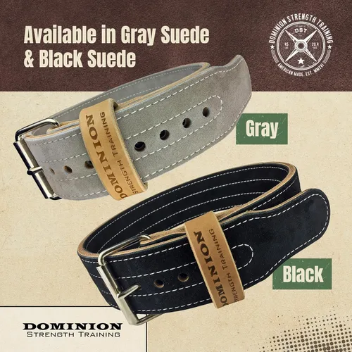 Miniatura 7 de Suede 3-inch Weightlifting Belt - Premium Powerlifting Support with Enhanced Grip Technology