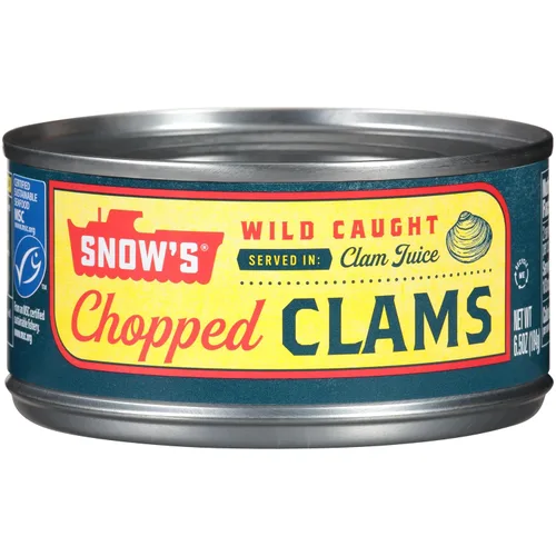 Miniatura 20 de Snow's Wild Clams enlatadas, 6.5 onzas (paquete de 12) – 0.18 oz de proteína, sin gluten, 99% libre de grasa – para recetas