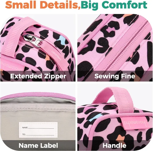 Miniatura 4 de Estuche para lápices Choco Mocha para niñas, estuche suave con cierre para niñas, estuche para lápices para la escuela, bolsa de lápices arcoíris