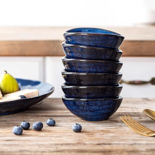 Miniatura 6 de vicrays Cuencos de Cerámica para Salsa de Inmersión – Pequeñas Tazas de Salsa para Charcutería, Platos de Aceite para Condimentos de Preparación