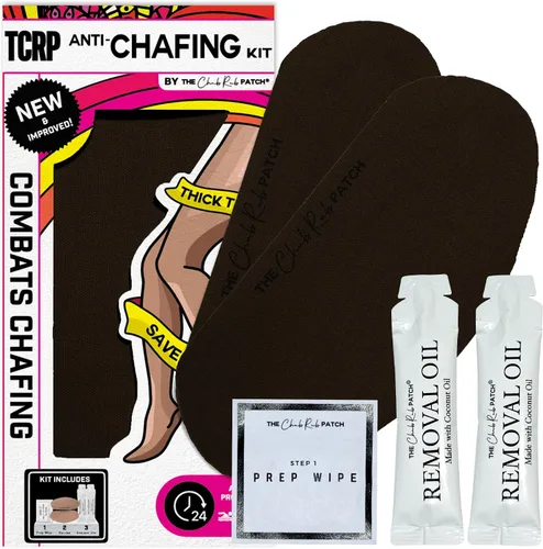 Miniatura 9 de Kit de prevención de rozaduras en los muslos, incluye 1 par de almohadillas de cacao para el interior del muslo, 2 aceites de eliminación