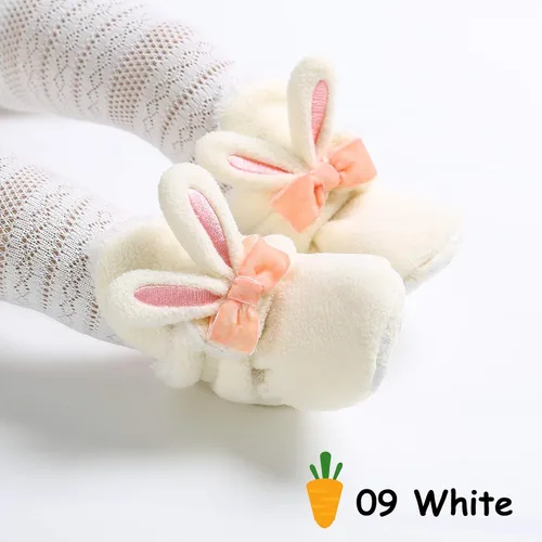 Miniatura 3 de TIMATEGO - Pantuflas tipo botines de felpa con suela antideslizante para recién nacidos, bebés, niños y niñas