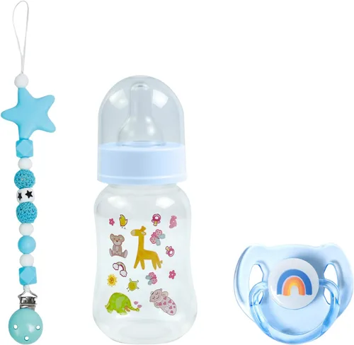 Miniatura 10 de SCOM Juego de Accesorios para Muñeca Bebé Reborn - Chupetes Magnéticos Arcoíris y Biberones para Muñeca Bebé Removibles Reutilizables con Clips