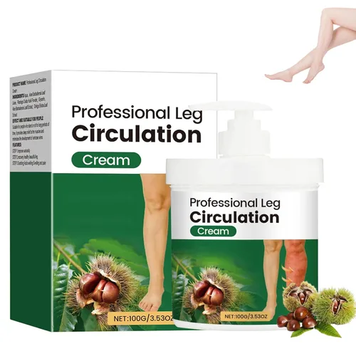 Crema profesional para la circulación de piernas, crema calmante para piernas Fluid Ease para aliviar el edema para piernas y pies, reduce