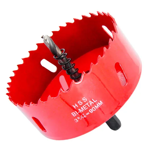 Miniatura 36 de Broca bimetálica para taladro, cortador de orificios HSS con eje para madera y metal