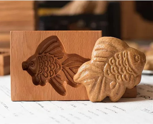 Miniatura 17 de Sello para galletas de búho 2 de madera - Molde tallado y prensa para pan de jengibre y galletas DIY (owl 2)