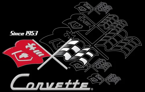 Miniatura 5 de JH Design - Camisetas de manga corta para hombre Chevy Corvette con cuello redondo