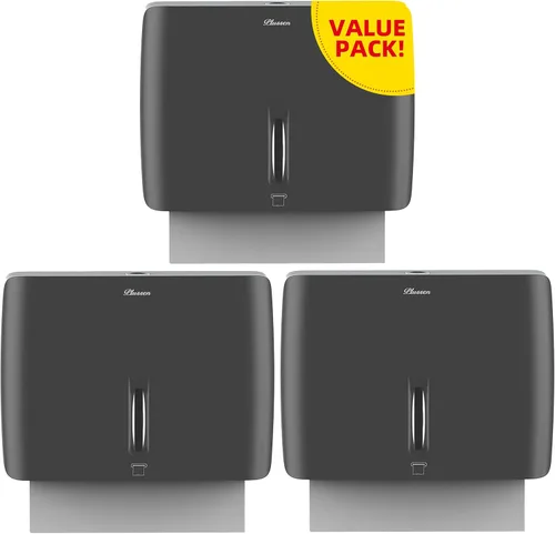 Miniatura 8 de Dispensador de toallas de papel de montaje en pared comercial con cerradura de llave, dispensador compacto de toallas de papel multipliegue