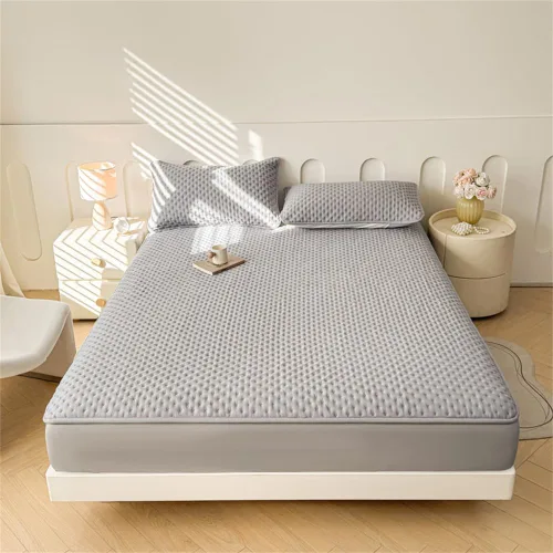 Miniatura 8 de Mattress Protector, Waterproof Mattress Protector, Fits 6"-20" Mattresses with Deep Pocket, Cooling, Breathable Fitted Sheets, Soft Bed Cover, Blanco