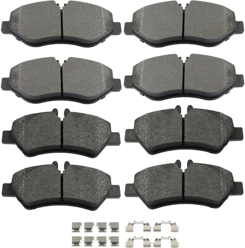 Miniatura 16 de SCITOO Juego de pastillas de freno de cerámica delanteras y traseras D374 D465 para Acura CL 1997-1999, Honda Civic 2002-2003 2006-2011, para Honda