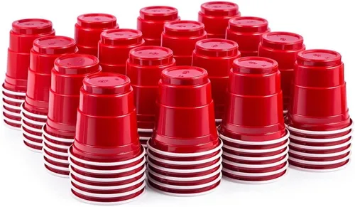 Miniatura 11 de 100 unidades de mini vasos negros para shot de 2 oz, desechables y de tamaño pequeño, perfectos para fiestas, degustaciones, muestras y más