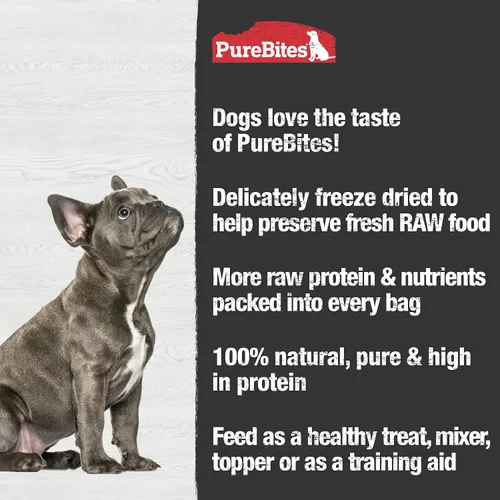 Miniatura 4 de PureBites Golosinas liofilizadas de pollo para perros, 1 ingrediente, fabricadas en Estados Unidos, 11.6 onzas