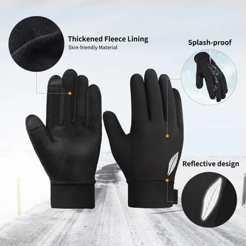 Miniatura 5 de Guantes de invierno para pantalla táctil para niños guantes deportivos impermeables para clima frío cálido para niños y niñas de 4 a 12 años