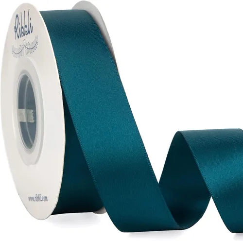 Miniatura 65 de Ribbli - Cinta de satén de doble cara dorada, 1 pulgada x 25 yardas, uso para ramo de lazos, envoltura de regalos, decoración de boda Dorado