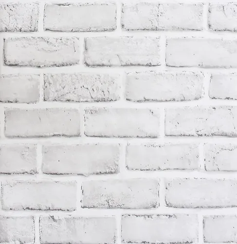 Miniatura 8 de Papel pintado de ladrillo blanco Hopeak, papel pintado despegar y pegar, impermeable y extraíble, bueno para decoración del hogar y renovación