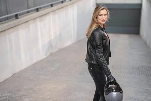 Miniatura 6 de SHIMA Winchester 2.0 Chaquetas de moto para mujer, protector de espalda de la Fuerza Aérea, chaqueta de cuero para motocicleta, chaqueta de verano