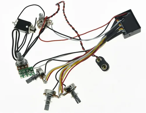 Miniatura 6 de KAISH Circuit de preamplificador de bajo eléctrico con EQ de 2 bandas activo/pasivo precableado