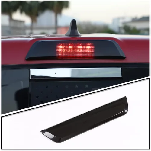 Miniatura 8 de Tercera luz de freno tercera luz central de alta posición luz de freno cubierta de carcasa ennegrecida para Toyota Tacoma 2016 2017 2018 2019 2020